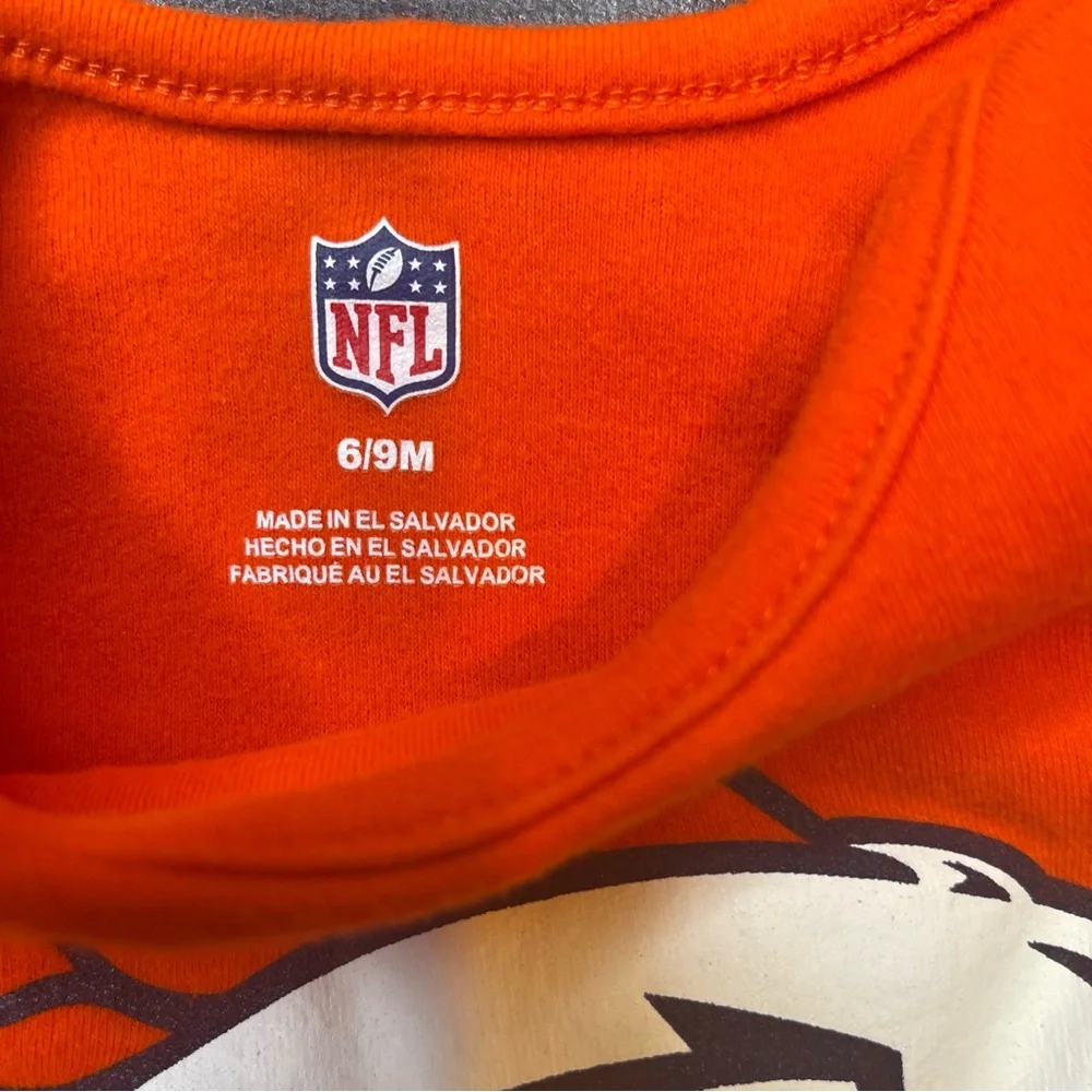 NFL Broncos Baby Bodysuit Duo in Orange and White